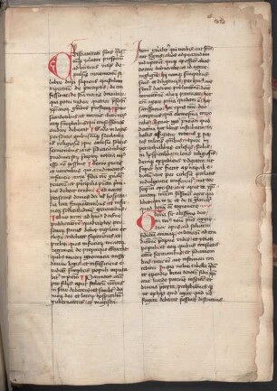 Opus tripartitum (De praeceptis Decalogi, De confessione, De arte moriendi) - Staatliche Bibliothek Ansbach Ms. lat. 72