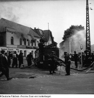 Feuerwehrübung Bühlau, Kurhaus