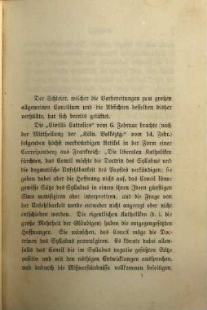 Der Papst und das Concil