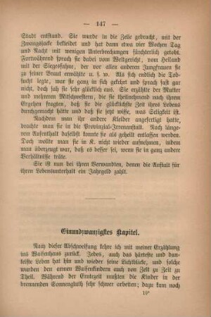 Einundzwanzigstes Kapitel
