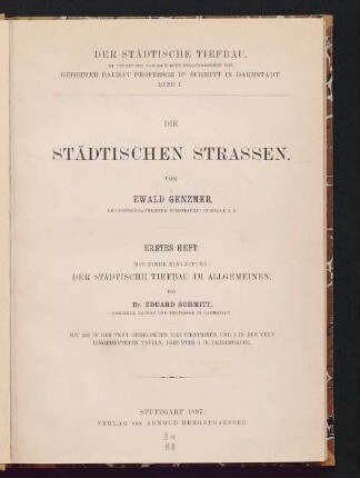 1: Die städtischen Strassen