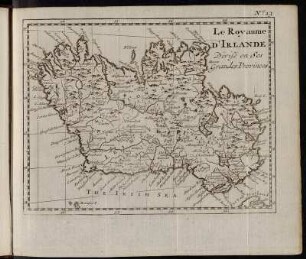 No. 13. Le Royaume d´Irlande Divisé en Ses Grandes Provinces.