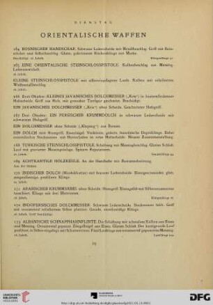 Orientalische Waffen (Nr. 164-261)