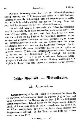 XI. Allgemeines.