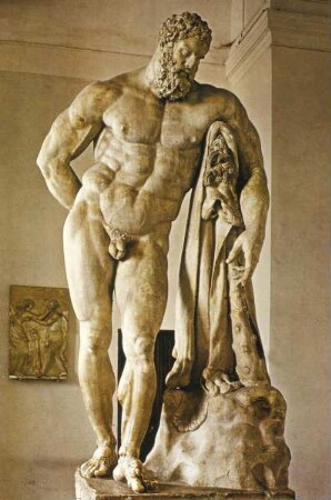 Herkules Farnese, Kopie nach einem Original (des Lysipp) der zweiten Hälfte des 4. Jahrhunderts v. Chr.