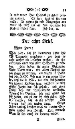 Der achte Brief - Mein Herr!