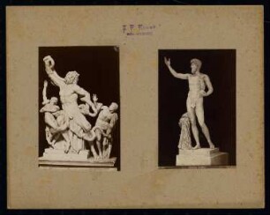 Vatikanische Museen (Apostolischer Palast), Rom: Antikensammlung, Laokoon-Gruppe und Statue des Kaisers Lucius Verus