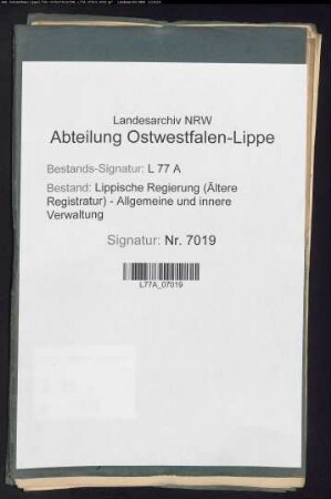 Obersteuerkontrolleur sp. Hauptsteueramtsrendant Lemcke (Rechnungsrat) zu Lemgo