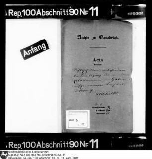 Kündigung des von dem Erbkämmerer von Galen aufgenommenen Kapitals von 10.000 Talern