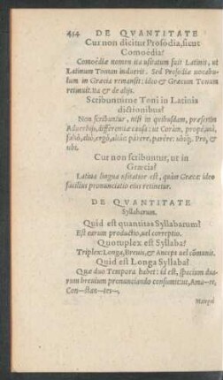 De Quantitate Syllabarum.