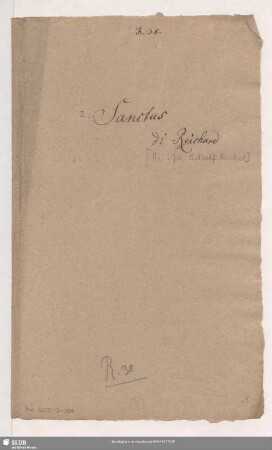 2 Sanctus - Mus.3602-D-501 - Mus.3602-D-501a : V (4), Coro, orch, bc