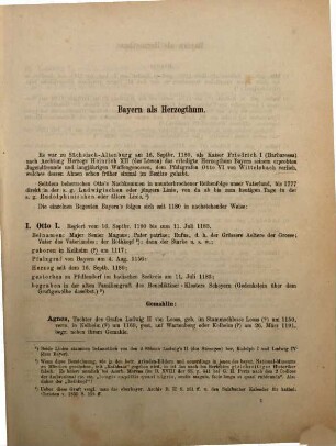 Genealogie des Erlauchten Stammhauses Wittelsbach : von dessen Wiedereinsetzung in das Herzogthum Bayern (11. Sept. 1180) bis herab auf unsere Tage