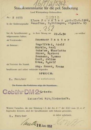 Forster, Klara