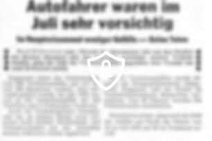 Autofahrer waren im [Name maskiert] vorsichtig