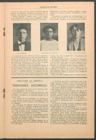Explicando la carátula - Tradiciones nacionales