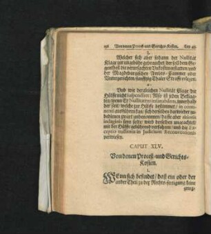 Caput XLV. Von denen Proceß- und Gerichts-Kosten.