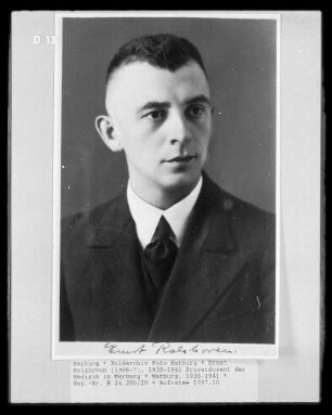 Ernst Rolshoven (1906-?), 1938-1941 Privatdozent der Medizin in Marburg