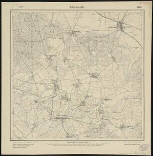 Meßtischblatt 2320 : Schönewalde, 1919 : Schönewalde. - Aufn. 1902, hrsg. 1904, Nachtr. 1919. - 1:25000. - [Berlin]: Reichsamt für Landesaufnahme, 1919. - 1 Kt.
