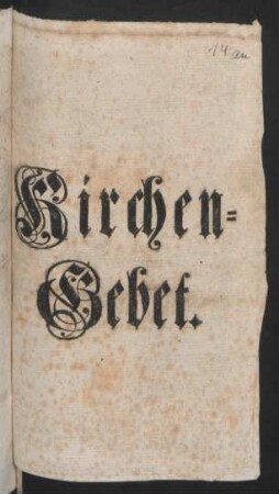 Kirchen-Gebet