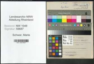 Entnazifizierung Maria Schwar , geb. 30.06.1900 (Lehrerin)