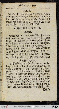 [Haab - Hottingen / sihe vier Wachten]