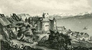 Meersburg am Bodensee um 1850