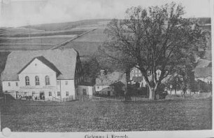 Postkartenansicht von Gelenau Erzgebirge : Postkartenansicht von Gelenau Erzgebirge. Lehngericht mit Gerichtseiche