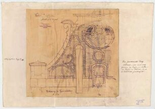 Thiersch, Friedrich von; München; Palais Bernheimer - Turmunterbau (Ansicht)