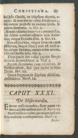 Caput XXXI - Caput XL