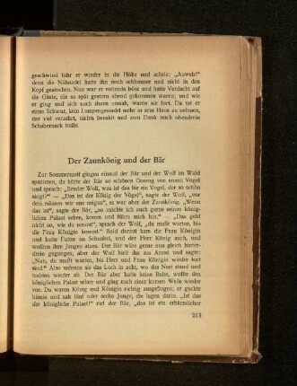 Der Zaunkönig und der Bär