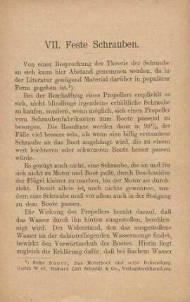 VII. Feste Schrauben