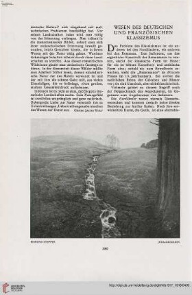 33: Wesen des deutschen und französischen Klassizismus