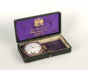 Taschenuhr mit Etui, A. Eppner & Co., Breslau und Lähn, um 1870