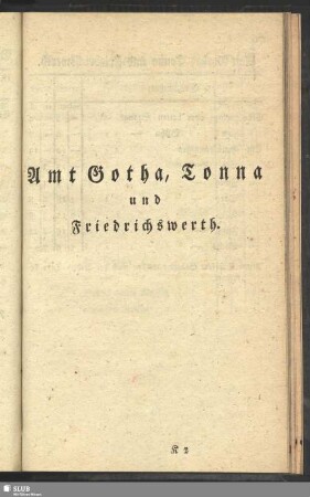 Amt Gotha, Tonna und Friedrichswerth