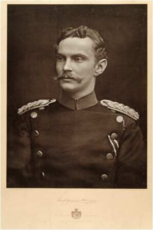 Fotografie des Erbprinzen Bernhard von Sachsen-Meiningen (1851-1928)