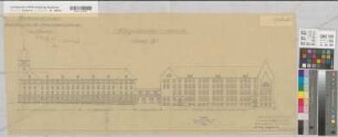 Arnsberg, Bezirksregierung, Hauptgebäude Seibertzstr. 1, Ansicht, Vorentwurf