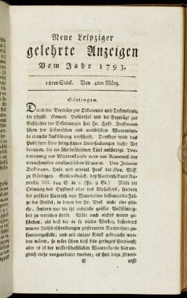 18tes Stück. Den 4ten März.