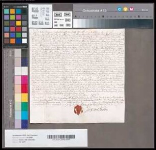 Johan Werner Gisbert Freiherr von Dobbe, kölnisch-münsterscher Leutnant, reversiert über seine Belehnung mit dem Haus Horl. - Es siegelt der Aussteller.