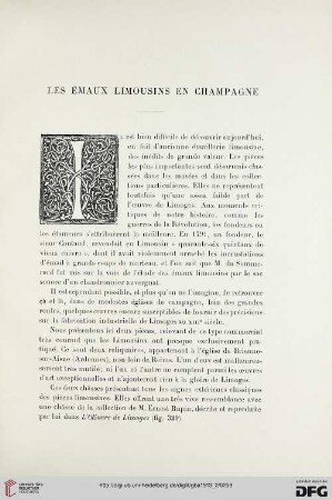 4. Pér. 10.1913: Les émaux limousins en Champagne