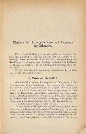 Arzneimittellehre für Zahnärzte : mit besonderer Berücksichtigung der Krankheiten der Mund-, Rachen-, Kehlkopf-, Nasen- und Kieferhöhlen