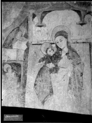Wasenweiler Sankt Vituskapelle Langhaus Nordwand Wandmalerei Madonna (um 1492)