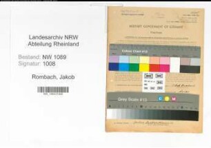 Entnazifizierung Jakob Rombach , geb. 13.06.1916 (Polizist)
