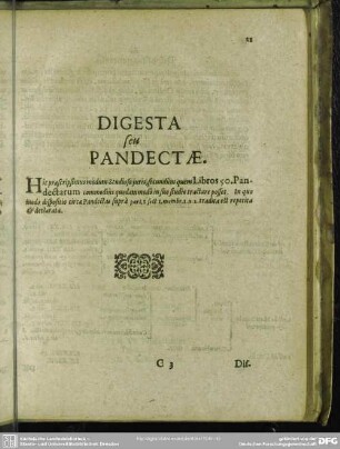 Digesta seu Pandectae