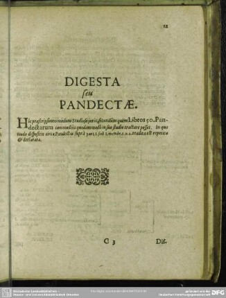 Digesta seu Pandectae