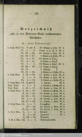 Verzeichniß aller in dem Perikopen-Buche vorkommenden Bibelstellen