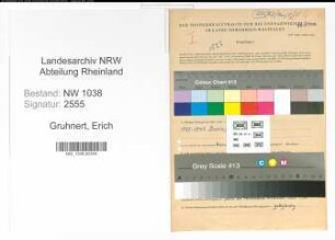 Entnazifizierung Erich Gruhnert , geb. 01.09.1913 (Polizist)