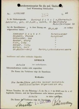 Scholz, Gertrud
