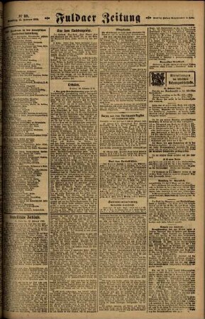Zweite Ausgabe vom Samstag, den 15. Februar 1919.