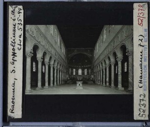 Ravenna, S. Apollinare in Classe : Innenraumansicht