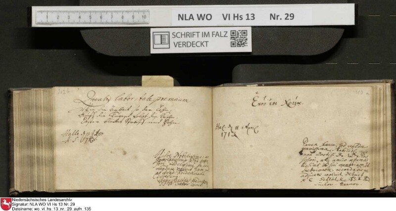 Stammbuch des Gottfried Crusius (Cruse) aus Stendal